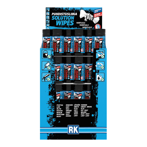 RK Solution Wipes (Extreme Duty 75) Floor Display front