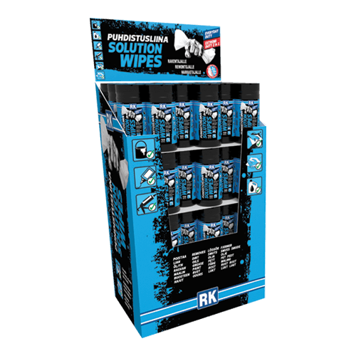 RK Solution Wipes (Everyday Duty) Floor Display big angle