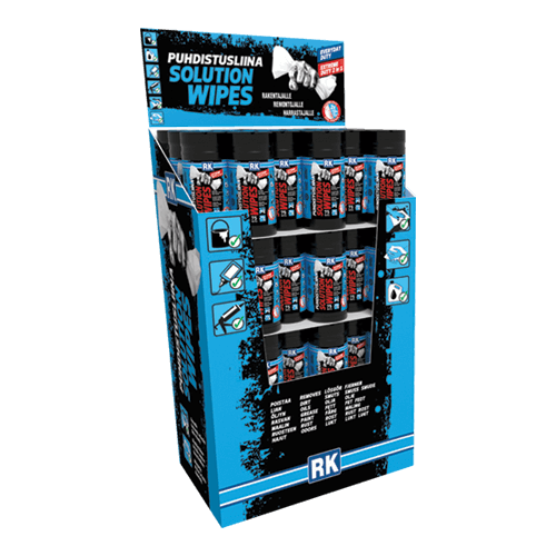 RK Solution Wipes (Extreme Duty 75) Floor Display angle